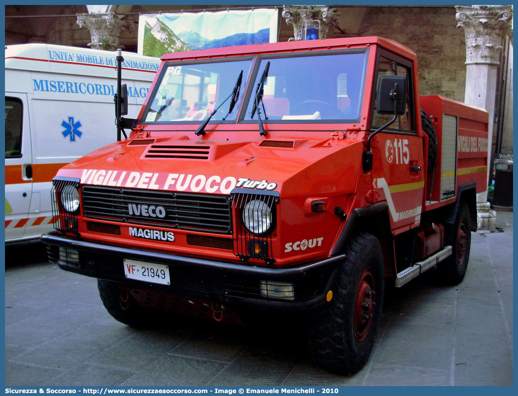 VF 21949
Corpo Nazionale Vigili del Fuoco
Iveco 40.10WM Scout
Parole chiave: Corpo;Nazionale;Vigili del Fuoco;Vigili;Fuoco;Iveco;40.10;WM;Scout;VM90;VM 90;AIB