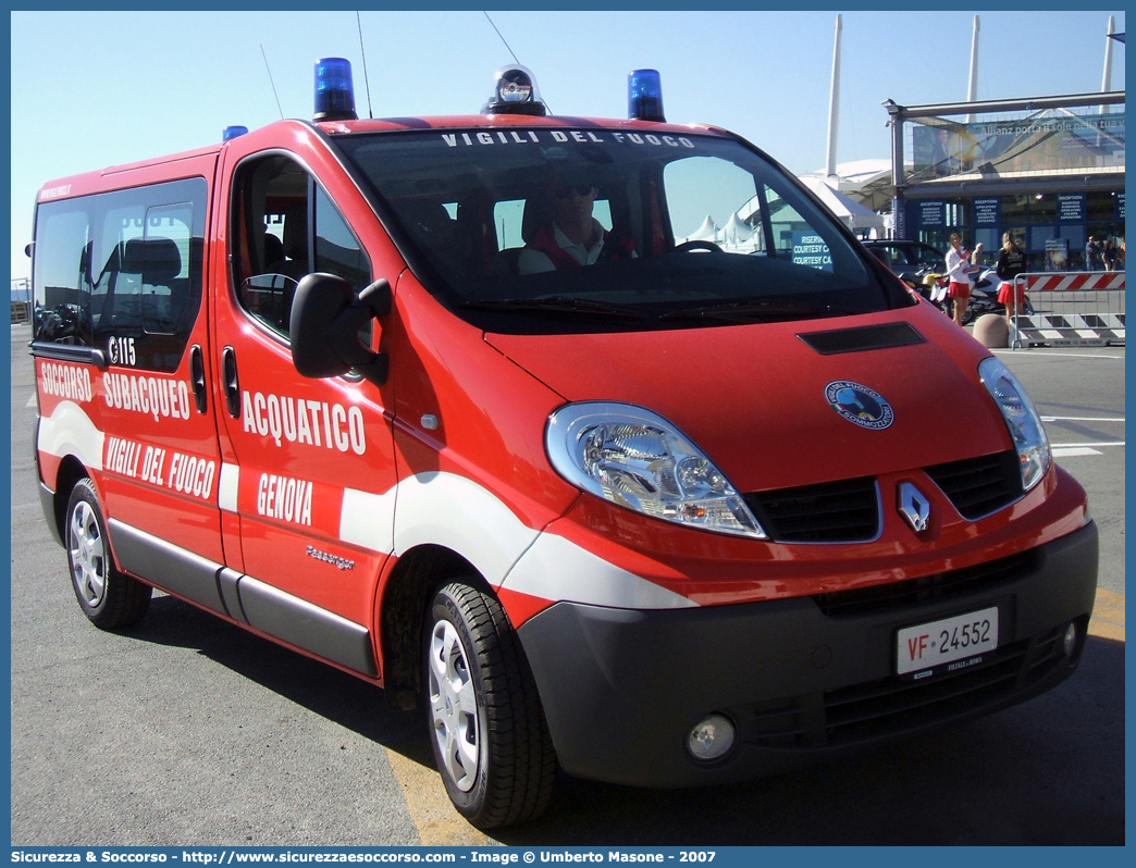 VF 24552
Corpo Nazionale Vigili del Fuoco
Nucleo Soccorso Subacqueo e Acquatico
Renault Trafic III serie
Parole chiave: VVF;V.V.F.;Corpo;Nazionale;Vigili;del;Fuoco;Renault;Trafic;NSSA;N.S.S.A.;Soccorso;Subacqueo;Acquatico;Sommozzatori;Subacquei