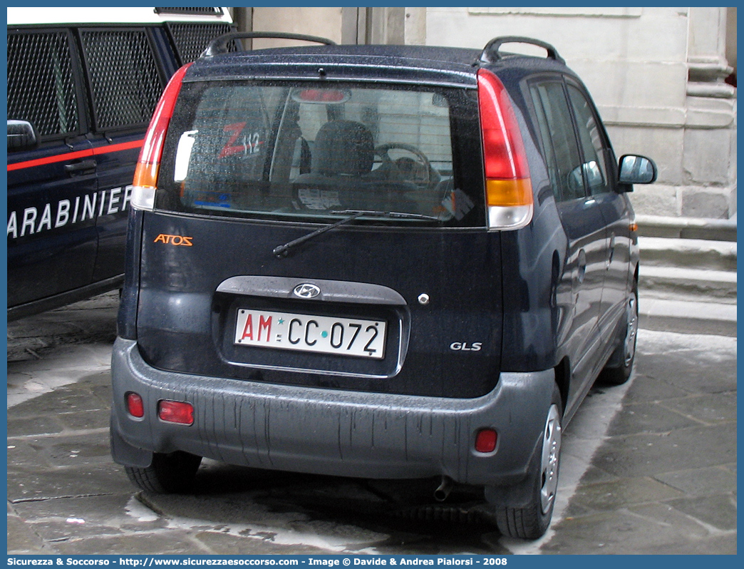 AM CC072
Aeronautica Militare Italiana
Hyundai Atos
Parole chiave: A.M.I.;AMI;Aeronautica;Militare;Italiana;Hyundai;Atos