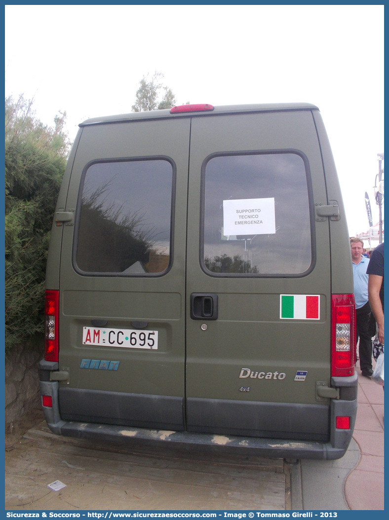 AM CC695
Aeronautica Militare Italiana
Fiat Ducato II serie
2° Reparto Manutenzione Missili
Parole chiave: AM;AMI;Aeronautica Militare Italiana;Fiat;Ducato;2;Reparto;Manutenzione;Missili;CC695