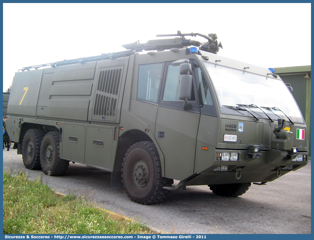 AM CC832
Aeronautica Militare Italiana
Servizio Antincendio
Iveco Magirus Dragon X6 TA
Parole chiave: AMI;A.M.I.;Aeronautica;Militare;Italiana;Servizio;Antincendio;Iveco;Magirus;Dragon;x6;TA