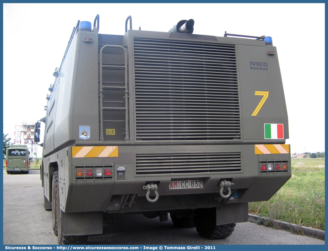 AM CC832
Aeronautica Militare Italiana
Servizio Antincendio
Iveco Magirus Dragon X6 TA
Parole chiave: AMI;A.M.I.;Aeronautica;Militare;Italiana;Servizio;Antincendio;Iveco;Magirus;Dragon;x6;TA