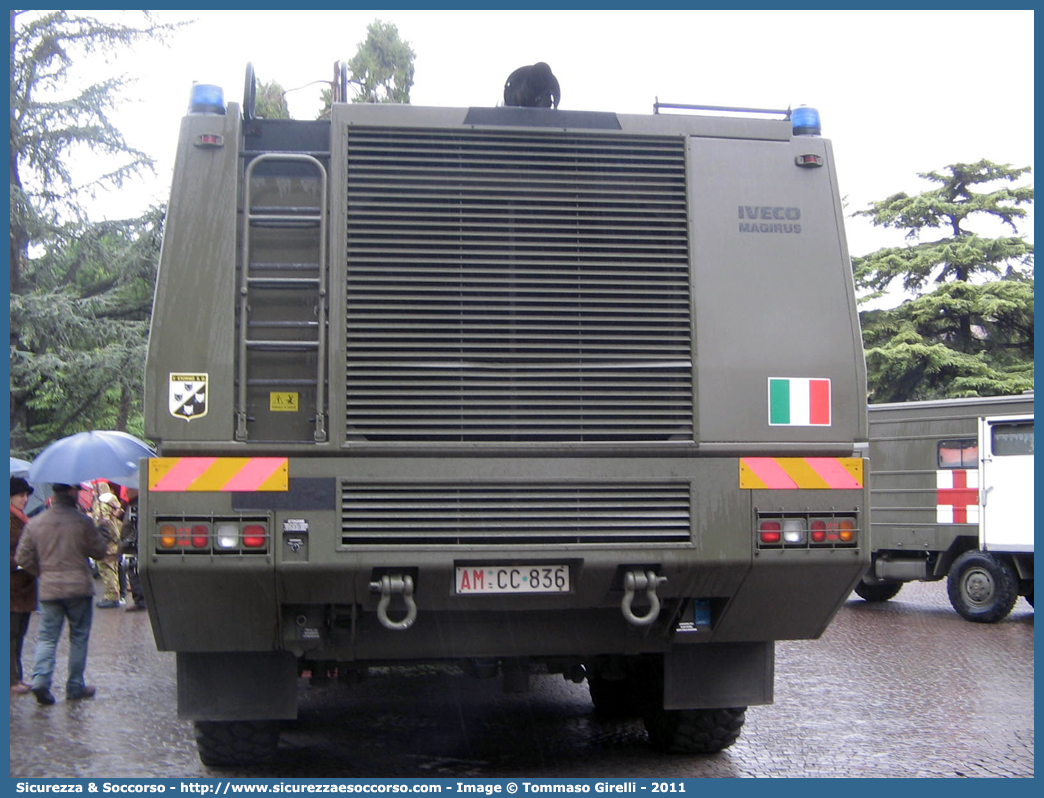 AM CC836
Aeronautica Militare Italiana
Servizio Antincendio
Iveco Magirus Dragon X6 TA
Parole chiave: AMI;A.M.I.;Aeronautica;Militare;Italiana;Servizio;Antincendio;Iveco;Magirus;Dragon;x6;TA