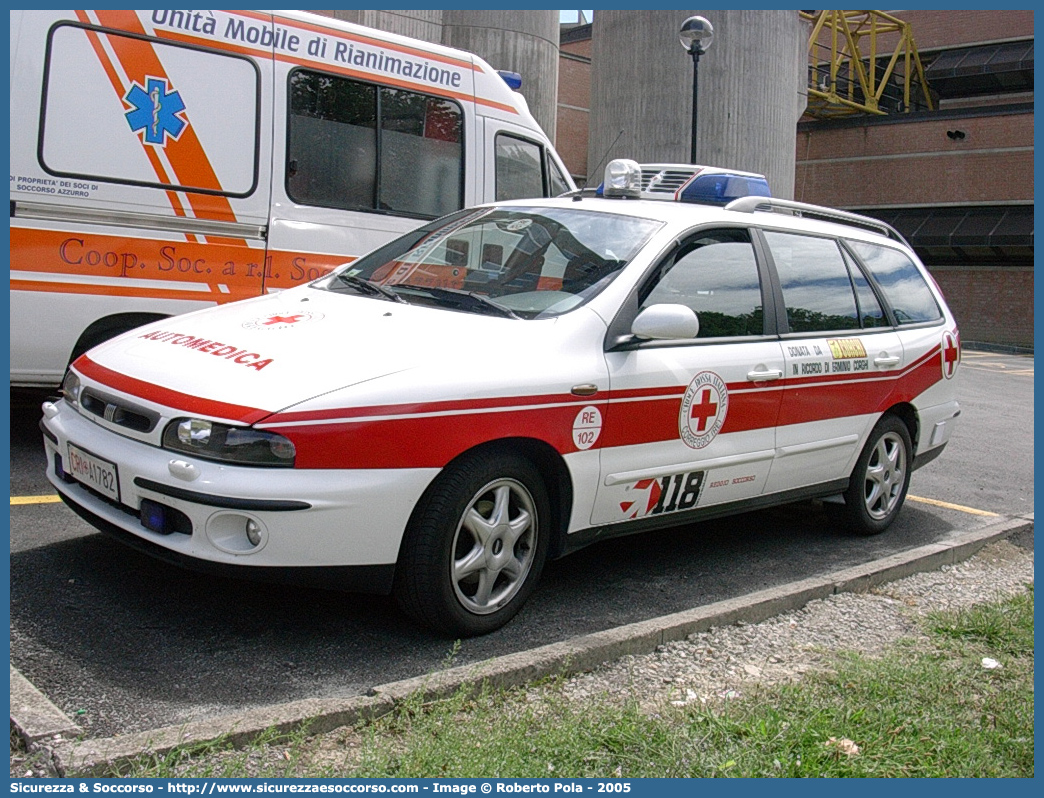 CRI A1782
Croce Rossa Italiana
Correggio
Fiat Marea Weekend
Allestitore Aricar S.p.A.
Parole chiave: CRI;C.R.I.;Croce Rossa Italiana;Automedica;Auto medica;Automedicalizzata;Auto medicalizzata;Fiat;Marea;Weekend;Correggio;A1782;Aricar