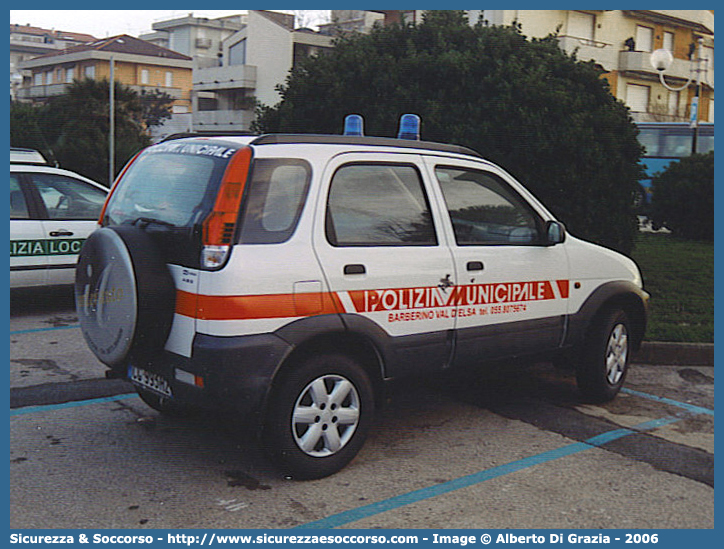 -
Polizia Municipale
Comune di Barberino Val d'Elsa
Daihatsu Terios II serie
Parole chiave: Polizia;Locale;Municipale;Barberino Val d'Elsa;Daihatsu;Terios