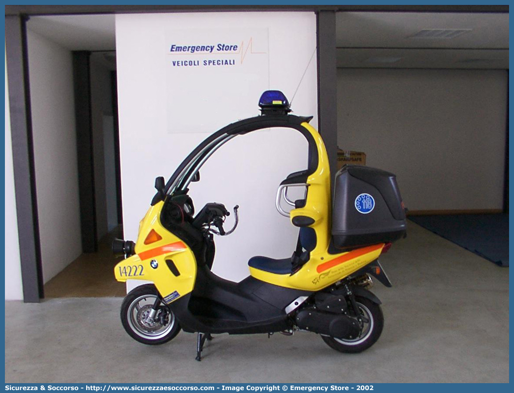 ALFA 22
SUEM 118 Venezia Mestre
Azienda ULSS 3 - Serenissima
Venezia
Bmw C1
Allestitore Emergency Store
Parole chiave: 118;SUEM;S.U.E.M.;Venezia;Mestre;Emergenza;Motomedica;Bmw;C1;Emergency Store