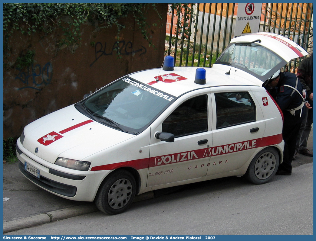 -
Polizia Municipale
Comune di Carrara
Fiat Punto II serie
Parole chiave: Polizia;Locale;Municipale;Carrara;Fiat;Punto