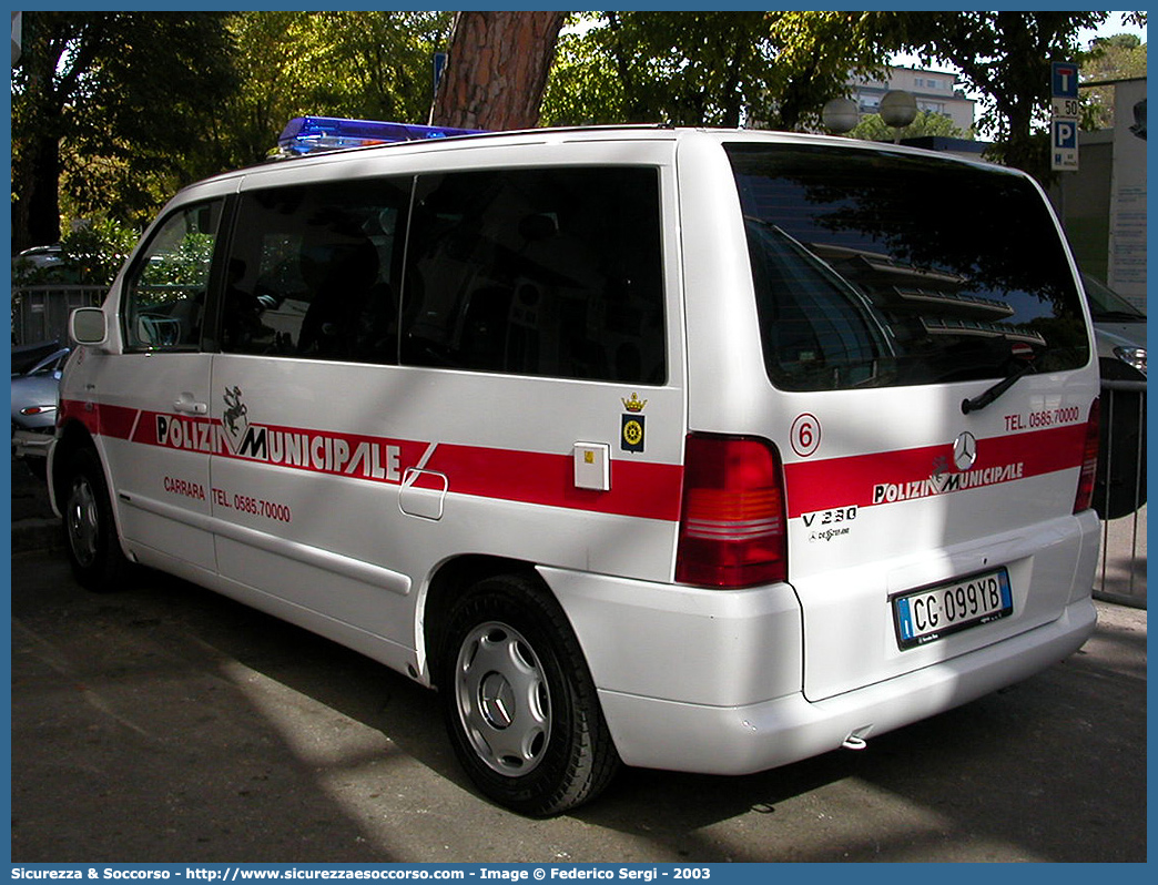 -
Polizia Municipale
Comune di Carrara
Mercedes Benz Classe V I serie
Parole chiave: Polizia;Locale;Municipale;Carrara;Mercedes Benz;Vito