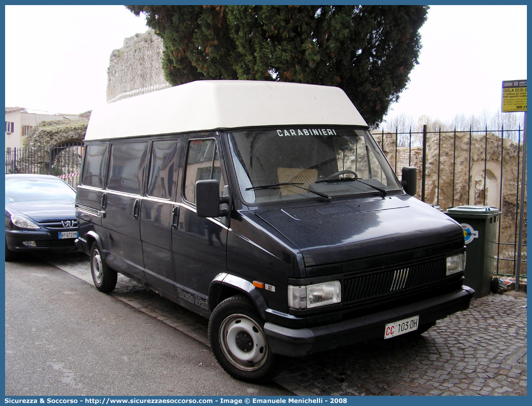 CC 103DH
Arma dei Carabinieri
Fiat Ducato I serie restyling

Parole chiave: CC103DH;Arma dei Carabinieri;Fiat Ducato I serie restyling