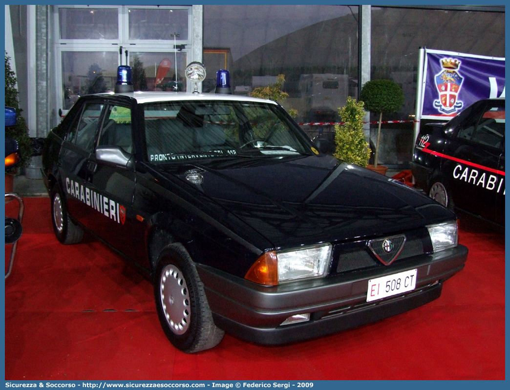 EI 508CT
Arma dei Carabinieri
Alfa Romeo 75
Parole chiave: CC508CT;Arma dei Carabinieri;Alfa Romeo 75