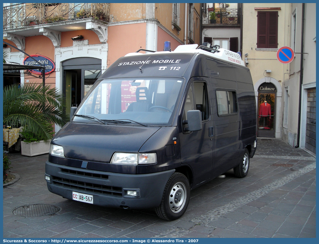 CC AB657
Arma dei Carabinieri
Fiat Ducato II serie
Stazione Mobile
Allestitore Elevox S.r.l.
Parole chiave: CC;C.C.;Arma;Carabinieri;Fiat;Ducato;Stazione;Mobile;Elevox