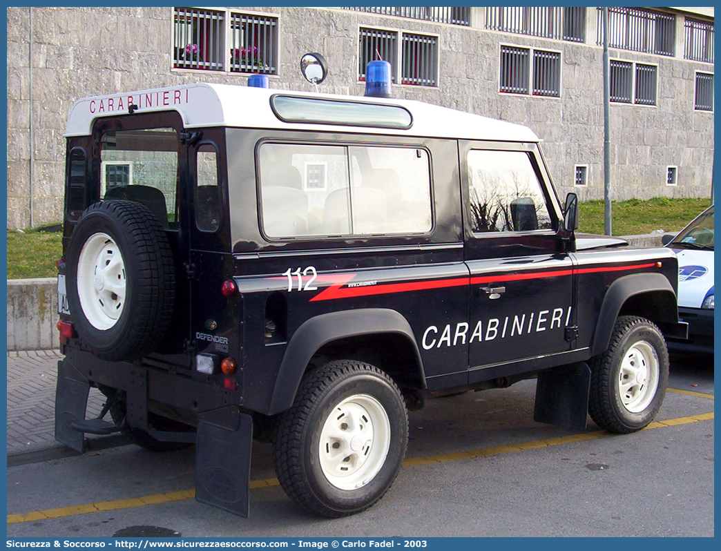 CC AD377
Arma dei Carabinieri
Land Rover Defender 90
Parole chiave: CCAD377;Arma dei Carabinieri;Land Rover Defender 90