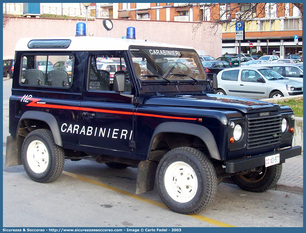 CC AD377
Arma dei Carabinieri
Land Rover Defender 90
Parole chiave: CCAD377;Arma dei Carabinieri;Land Rover Defender 90