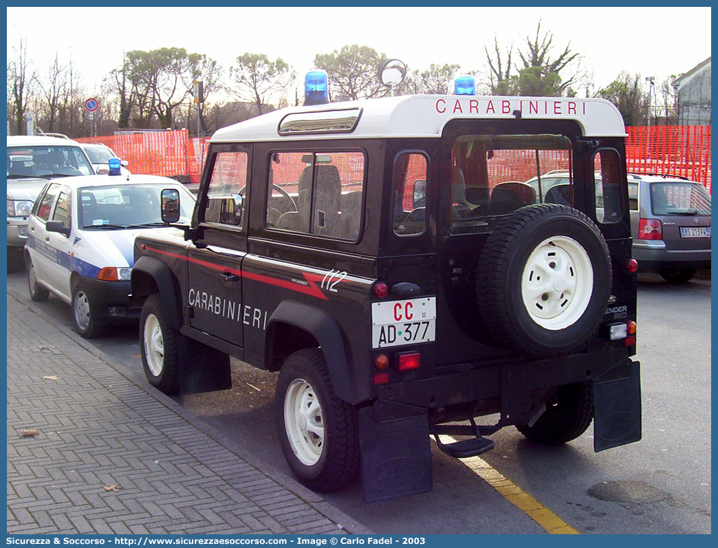 CC AD377
Arma dei Carabinieri
Land Rover Defender 90
Parole chiave: CCAD377;Arma dei Carabinieri;Land Rover Defender 90