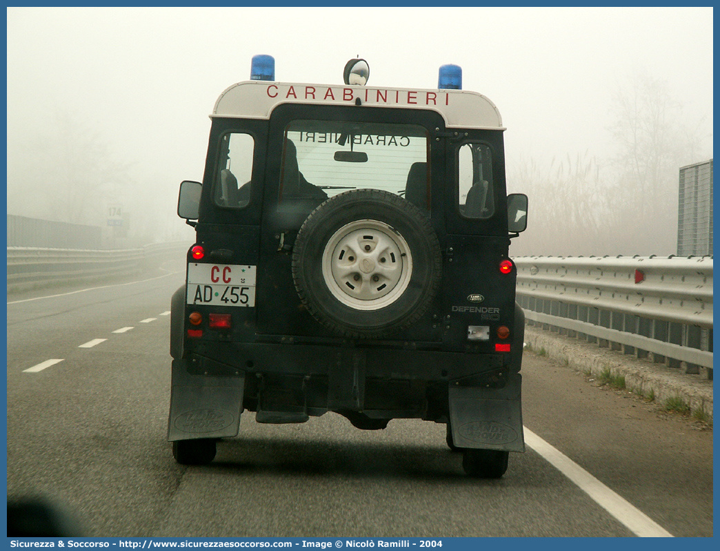 CC AD455
Arma dei Carabinieri
Land Rover Defender 90
Parole chiave: CC;C.C.;Arma;dei;Carabinieri;Land;Rover;Defender;90