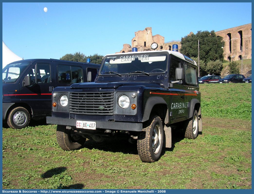 CC AE407
Arma dei Carabinieri
Centro e Nuclei Cinofili
Land Rover Defender 90
Parole chiave: CCAE407;Arma dei Carabinieri;Centro e Nuclei Cinofili;Land Rover Defender 90