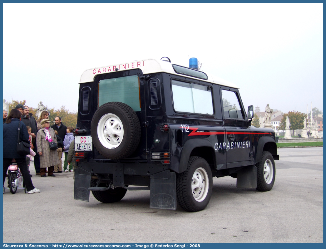 CC AE412
Arma dei Carabinieri
Centro e Nuclei Cinofili
Land Rover Defender 90
Parole chiave: CCAE412;Arma dei Carabinieri;Centro e Nuclei Cinofili;Land Rover Defender 90