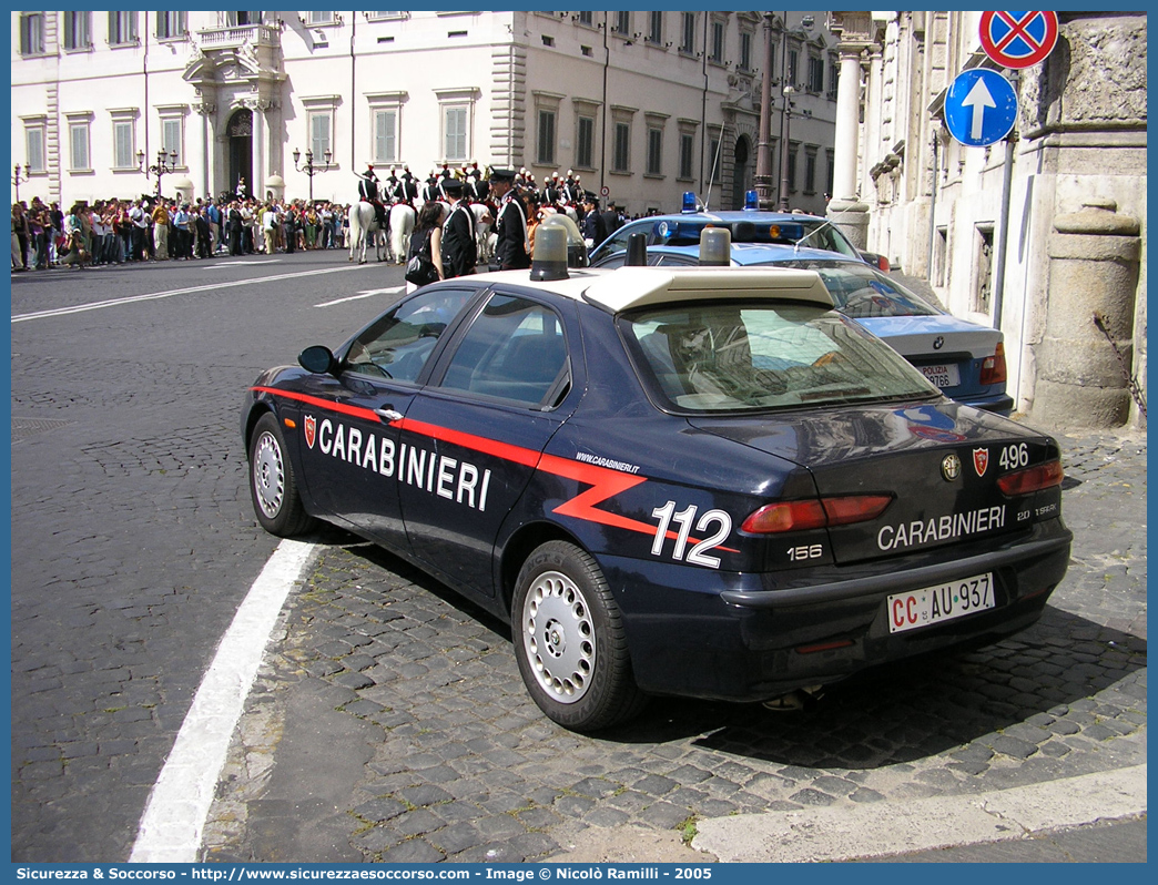 CC AU937
Arma dei Carabinieri
Alfa Romeo 156 I serie
con sistema "Falco"
Parole chiave: CC;C.C.;Arma;dei;Carabinieri;Nucleo;Operativo;e;Radiomobile;Radio Mobile;NORM;N.O.R.M.;NRM;N.R.M.;Alfa;Romeo;156