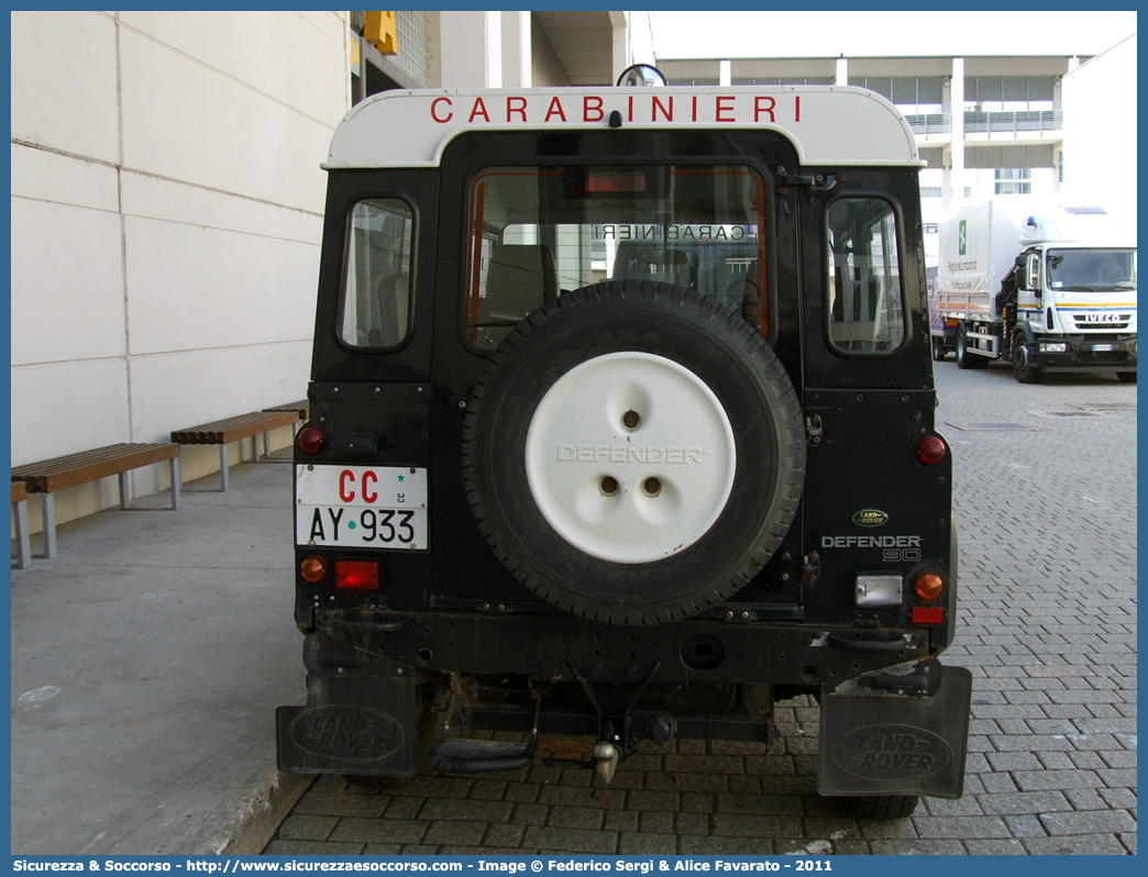 CC AY933
Arma dei Carabinieri
Land Rover Defender 90
Parole chiave: CC;C.C.;Arma;dei;Carabinieri;Land;Rover;Defender;90