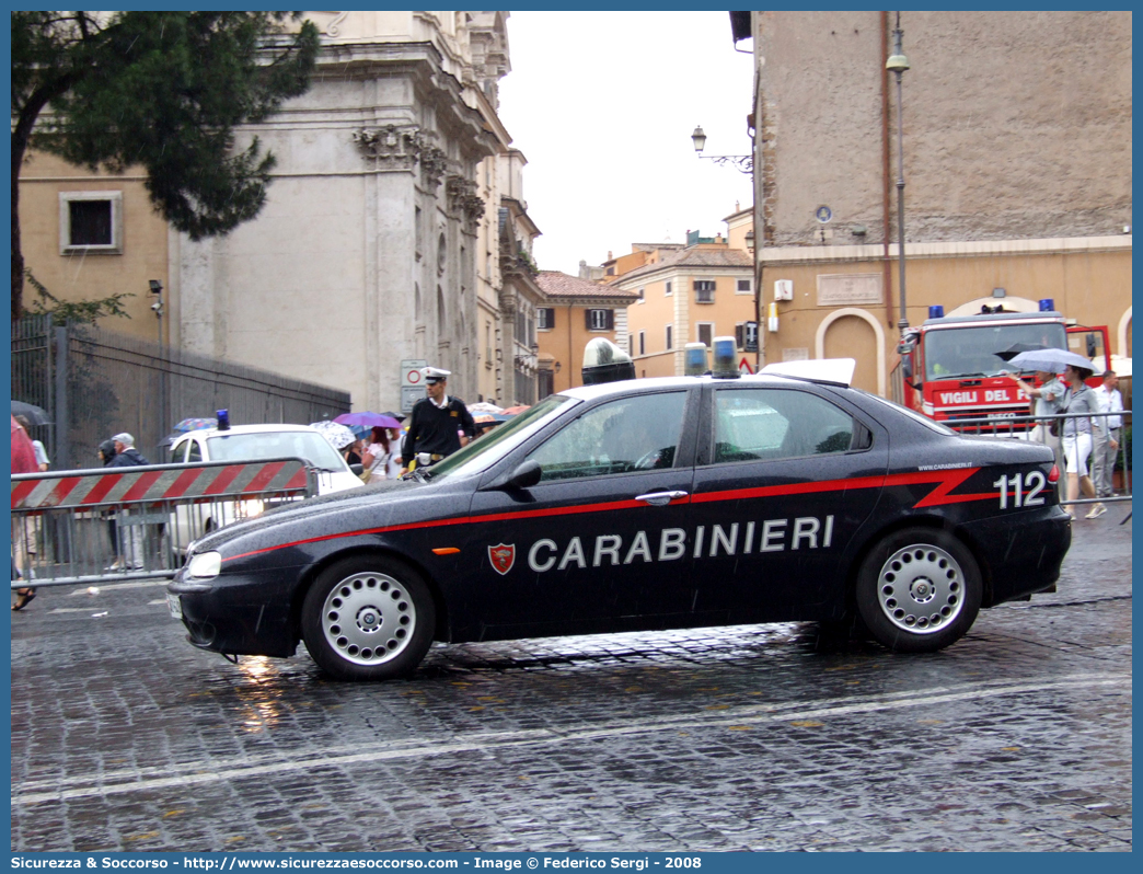 CC AZ648
Arma dei Carabinieri
Alfa Romeo 156 I serie
con sistema "Falco"
Parole chiave: CC;C.C.;Arma;dei;Carabinieri;Nucleo;Operativo;e;Radiomobile;Radio Mobile;NORM;N.O.R.M.;NRM;N.R.M.;Alfa;Romeo;156