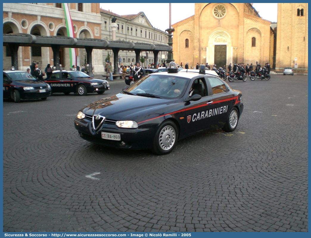 CC BA869
Arma dei Carabinieri
Alfa Romeo 156 I serie
con sistema "Falco"
Parole chiave: CC;C.C.;Arma;dei;Carabinieri;Nucleo;Operativo;e;Radiomobile;Radio Mobile;NORM;N.O.R.M.;NRM;N.R.M.;Alfa;Romeo;156