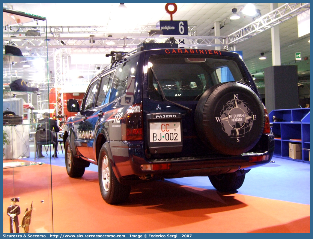 CC BJ002
Arma dei Carabinieri
Mitsubishi Pajero V60 LWB
Parole chiave: CCBJ002;Arma dei Carabinieri;Mitsubishi Pajero V60 LWB