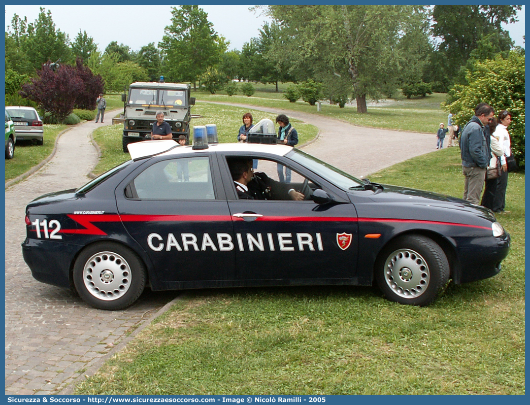 CC BJ987
Arma dei Carabinieri
Alfa Romeo 156 I serie
con sistema "Falco"
Parole chiave: CC;C.C.;Arma;dei;Carabinieri;Nucleo;Operativo;e;Radiomobile;Radio Mobile;NORM;N.O.R.M.;NRM;N.R.M.;Alfa;Romeo;156