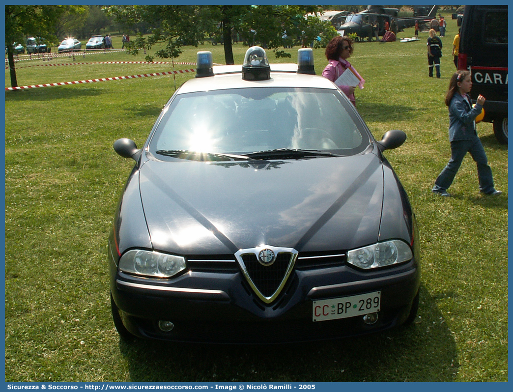 CC BP289
Arma dei Carabinieri
Alfa Romeo 156 I serie
con sistema "Falco"
Parole chiave: CC;C.C.;Arma;dei;Carabinieri;Nucleo;Operativo;e;Radiomobile;Radio Mobile;NORM;N.O.R.M.;NRM;N.R.M.;Alfa;Romeo;156