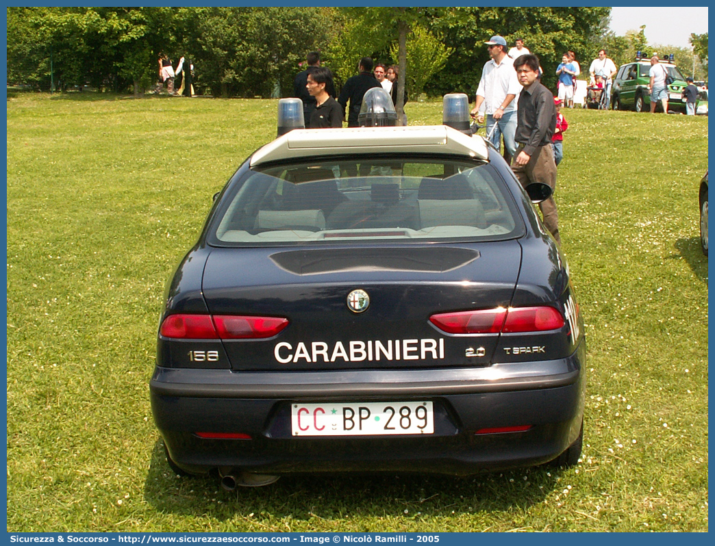 CC BP289
Arma dei Carabinieri
Alfa Romeo 156 I serie
con sistema "Falco"
Parole chiave: CC;C.C.;Arma;dei;Carabinieri;Nucleo;Operativo;e;Radiomobile;Radio Mobile;NORM;N.O.R.M.;NRM;N.R.M.;Alfa;Romeo;156