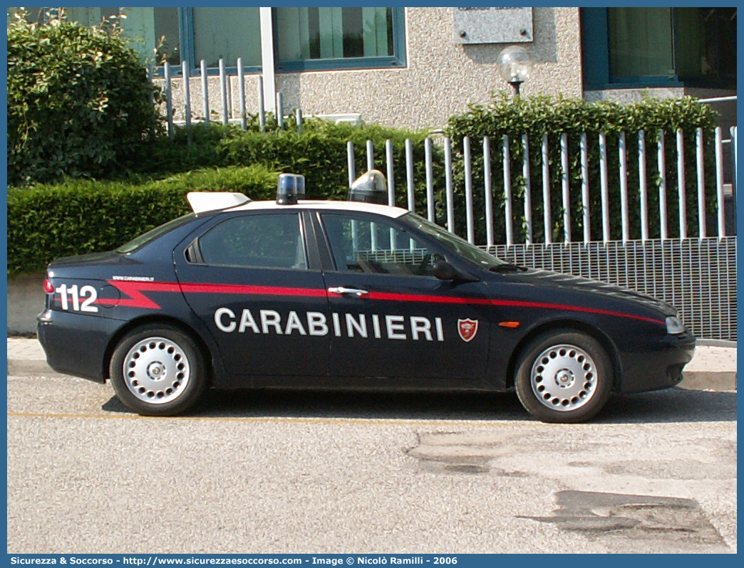 CC BR353
Arma dei Carabinieri
Alfa Romeo 156 I serie
con sistema "Falco"
Parole chiave: CC;C.C.;Arma;dei;Carabinieri;Nucleo;Operativo;e;Radiomobile;Radio Mobile;NORM;N.O.R.M.;NRM;N.R.M.;Alfa;Romeo;156