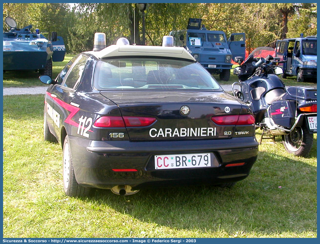 CC BR679
Arma dei Carabinieri
Alfa Romeo 156 I serie
Parole chiave: CC;C.C.;Arma;dei;Carabinieri;Nucleo;Operativo;e;Radiomobile;Radio Mobile;NORM;N.O.R.M.;NRM;N.R.M.;Alfa;Romeo;156