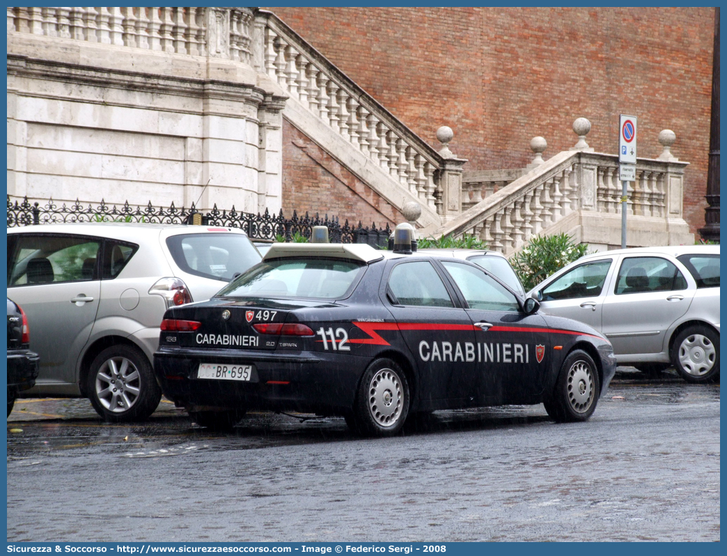 CC BR695
Arma dei Carabinieri
Alfa Romeo 156 I serie
con sistema "Falco"
Parole chiave: CC;C.C.;Arma;dei;Carabinieri;Nucleo;Operativo;e;Radiomobile;Radio Mobile;NORM;N.O.R.M.;NRM;N.R.M.;Alfa;Romeo;156