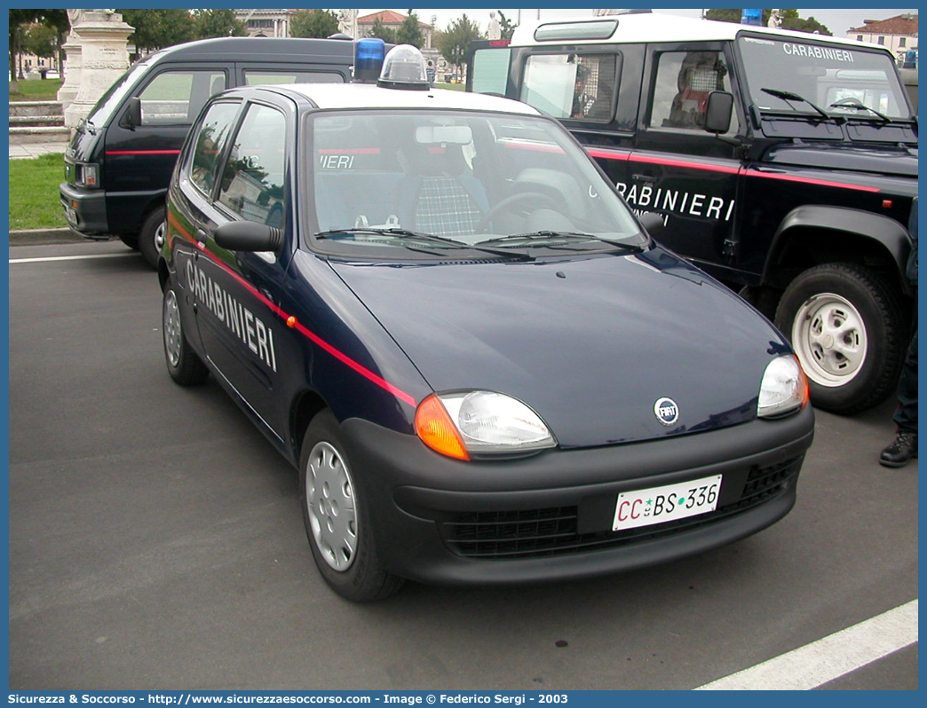 CC BS336
Arma dei Carabinieri
Fiat Seicento Elettra
Parole chiave: CCBS336;Arma dei Carabinieri;Fiat Seicento Elettra