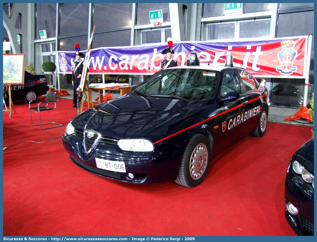 CC BT006
Arma dei Carabinieri
Alfa Romeo 156 I serie
con sistema "Falco"
Parole chiave: CC;C.C.;Arma;dei;Carabinieri;Nucleo;Operativo;e;Radiomobile;Radio Mobile;NORM;N.O.R.M.;NRM;N.R.M.;Alfa;Romeo;156