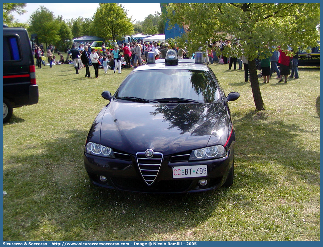 CC BT499
Arma dei Carabinieri
Alfa Romeo 156 II serie
con sistema "Falco"
Parole chiave: CCBT499;Arma dei Carabinieri;Alfa Romeo 156 II serie;Falco