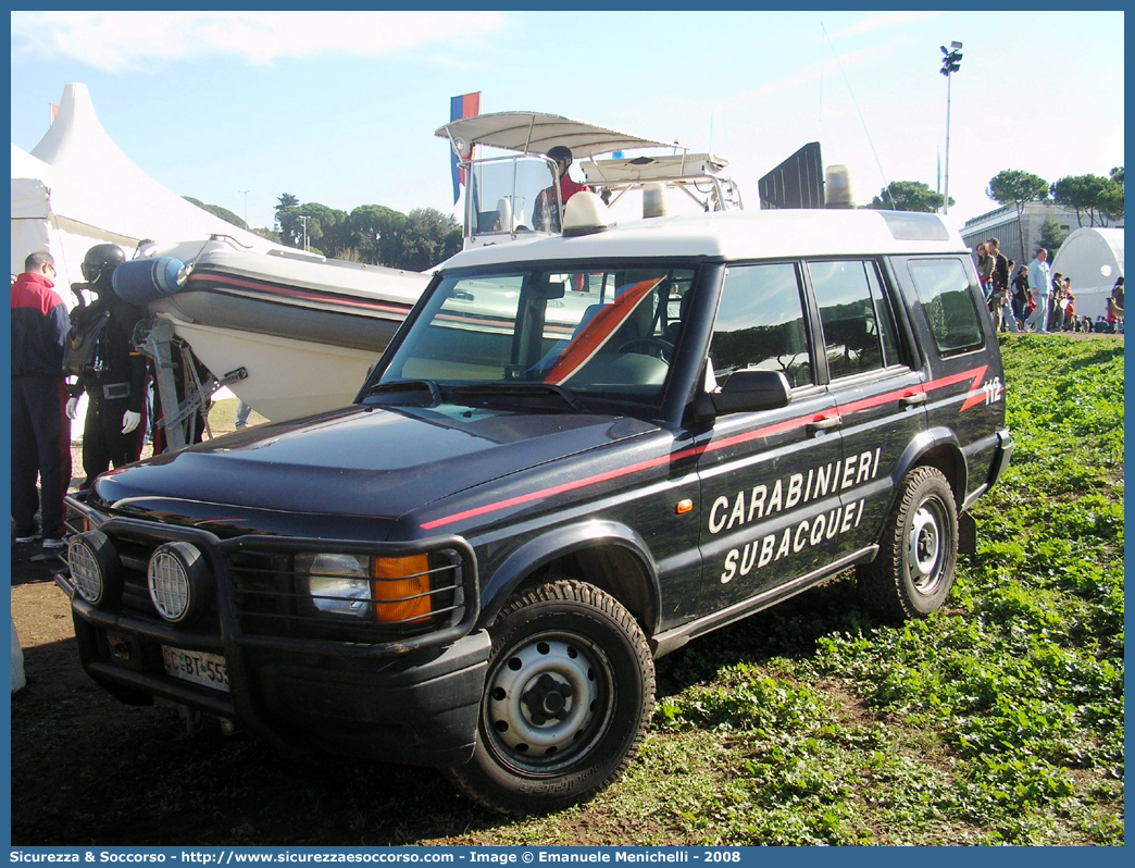 CC BT553
Arma dei Carabinieri
Centro e Nuclei Subacquei
Land Rover Discovery II serie
Parole chiave: CCBT553;Arma dei Carabinieri;Centro e Nuclei Subacquei;Land Rover Discovery II serie