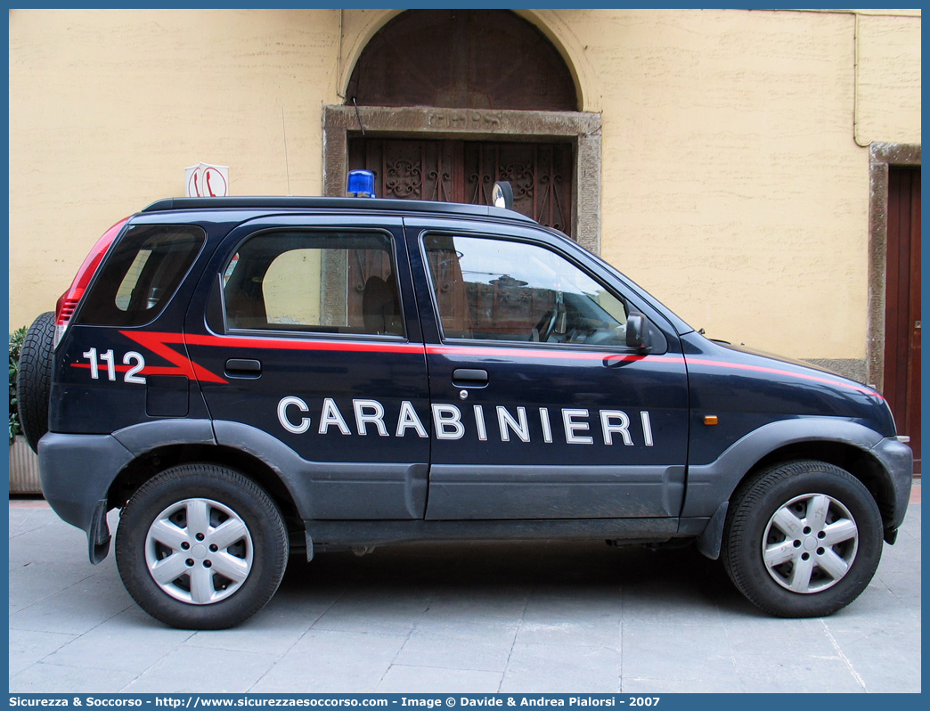 CC BT592
Arma dei Carabinieri
Daihatsu Terios II serie
Parole chiave: CCBT592;Arma dei Carabinieri;Daihatsu Terios II serie