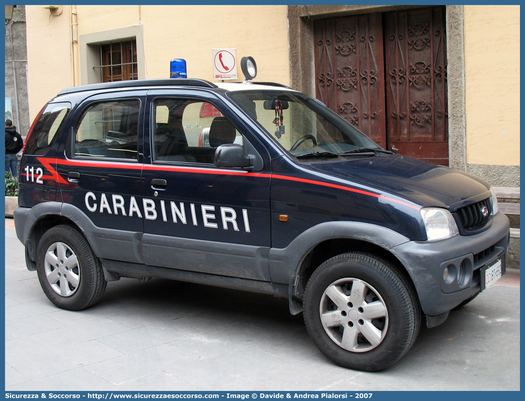 CC BT592
Arma dei Carabinieri
Daihatsu Terios II serie
Parole chiave: CCBT592;Arma dei Carabinieri;Daihatsu Terios II serie