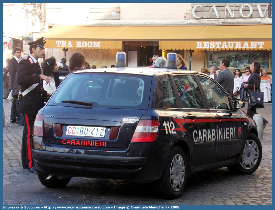 CC BU412
Arma dei Carabinieri
Fiat Stilo I serie
Parole chiave: CCBU412;Arma;Carabinieri;CC;C.C.;Fiat;Stilo