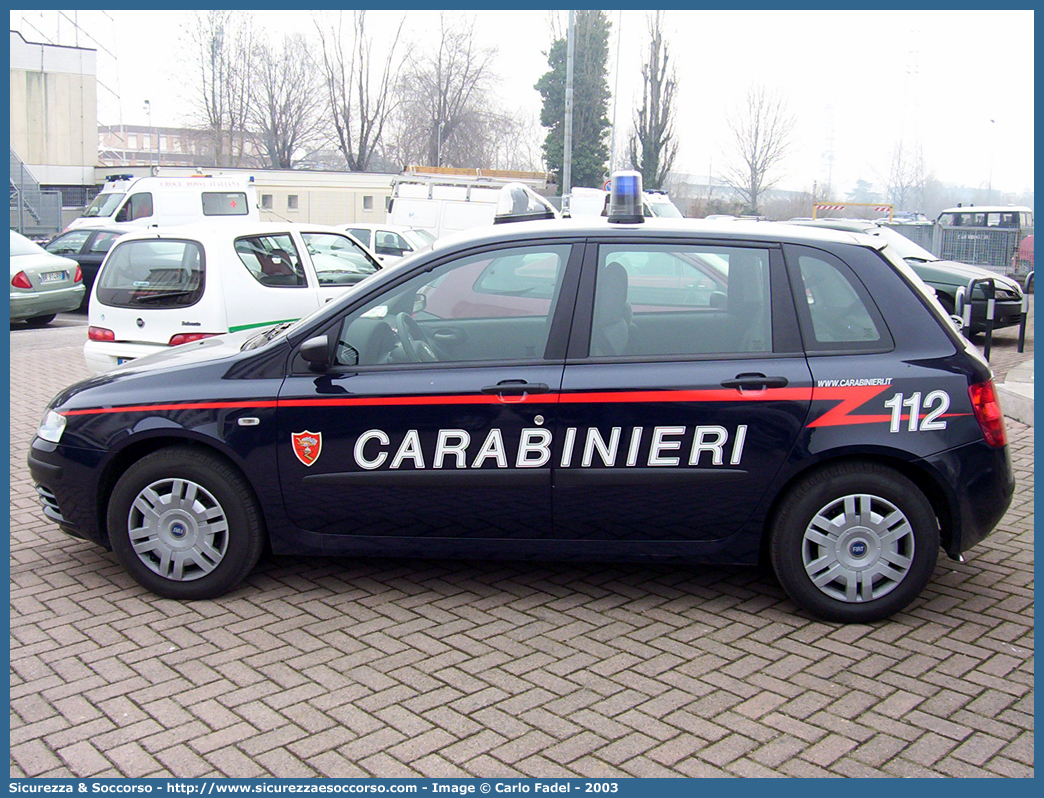 CC BW171
Arma dei Carabinieri
Fiat Stilo II serie
Parole chiave: CC;C.C.;Arma;dei;Carabinieri;Nucleo;Radiomobile;Radio;Mobile;Pattuglia;Pattuglie;Mobile;Mobili;di;Zona;Fiat;Stilo