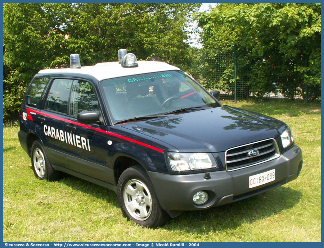 CC BX089
Arma dei Carabinieri
Subaru Forester III serie
Parole chiave: CC;C.C.;Arma;Carabinieri;Subaru;Forester