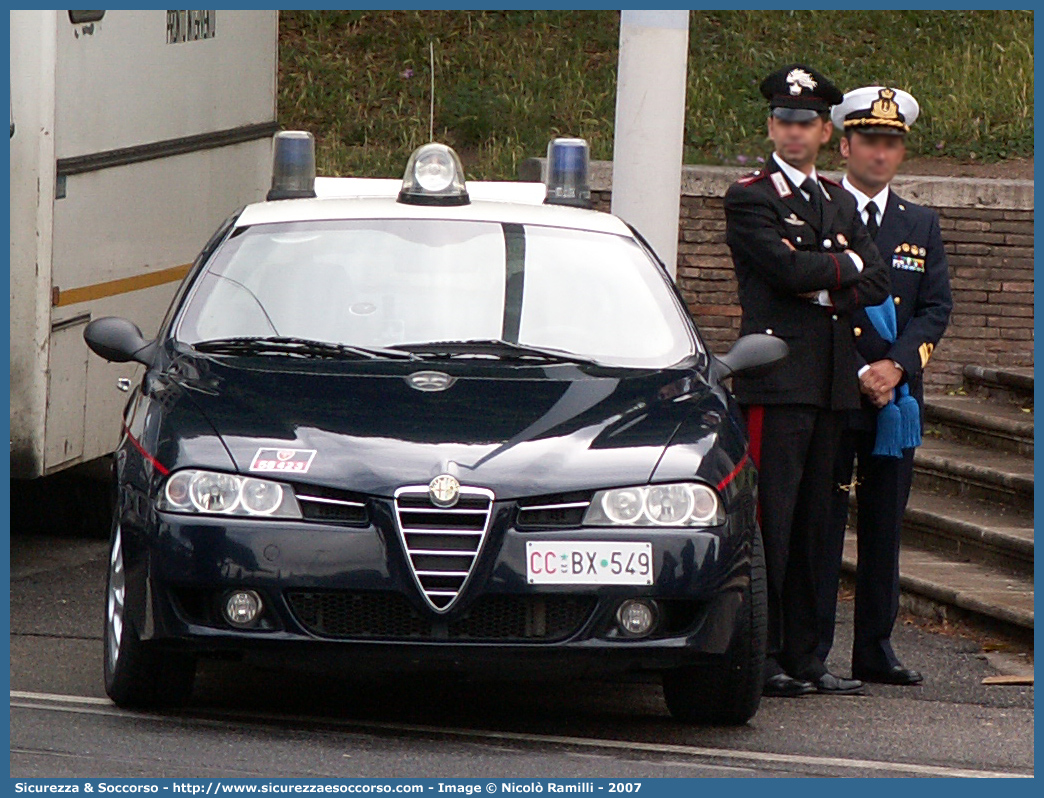 CC BX549
Arma dei Carabinieri
Alfa Romeo 156 II serie
Parole chiave: CCBX549;Arma dei Carabinieri;Alfa Romeo 156 II serie