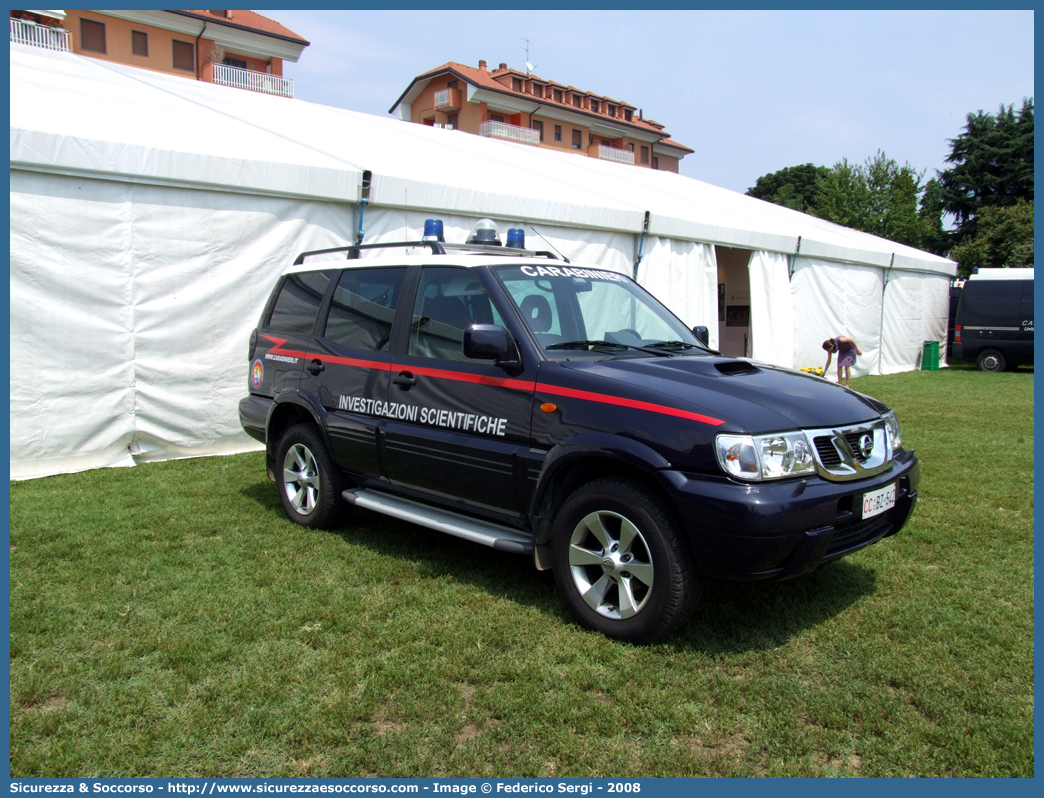 CC BZ542
Arma dei Carabinieri
Raggruppamento Carabinieri
Investigazioni Scientifiche
Nissan Terrano III serie
Allestitore Bollanti S.r.l.
Parole chiave: CCBZ542;Arma dei Carabinieri;Raggruppamento Carabinieri Investigazioni Scientifiche;RACIS;RIS;Nissan Terrano III serie