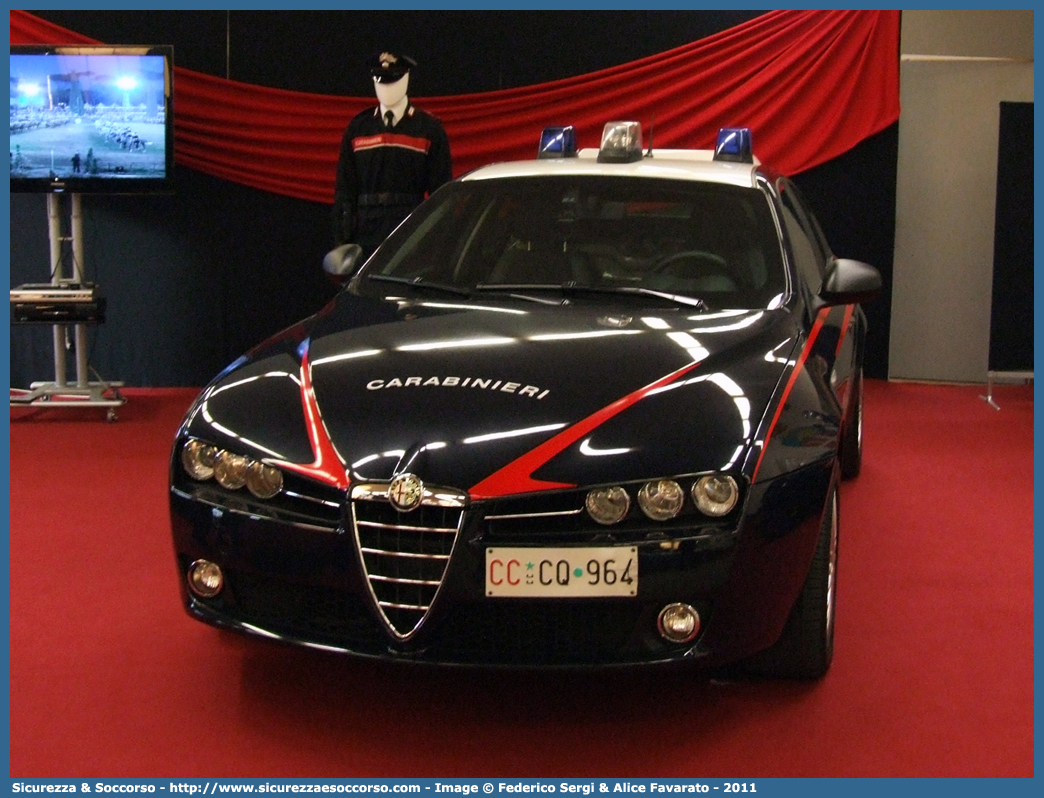 CC CQ964
Arma dei Carabinieri
Alfa Romeo 159
Parole chiave: CC;C.C.;Arma;dei;Carabinieri;Alfa;Romeo;159;Radiomobile;CQ964