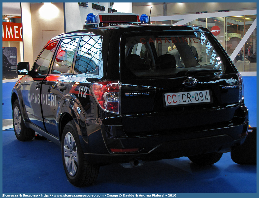 CC CR094
Arma dei Carabinieri
Subaru Forester V serie
Parole chiave: CC;C.C.;Arma;dei;Carabinieri;Subaru;Forester;EVA;E.V.A.