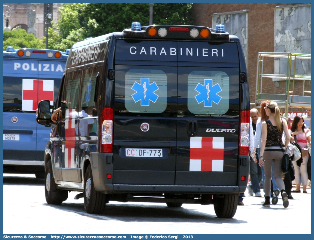 CC DF773
Arma dei Carabinieri
Servizio Sanitario
Fiat Ducato III serie
Allestitore FAST S.r.l.
Parole chiave: CC;C.C.;Arma;Carabinieri;Servizio Sanitario;Fiat;Ducato;X250;Fast;DF773