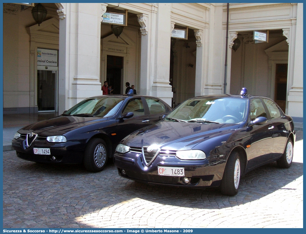 CP 1483
Corpo delle Capitanerie di Porto
Guardia Costiera 
Alfa Romeo 156 I serie
Parole chiave: CP;C.P.;GC;G.C.;Guardia;Costiera;Capitaneria;di;Porto;Alfa;Romeo;156;CP