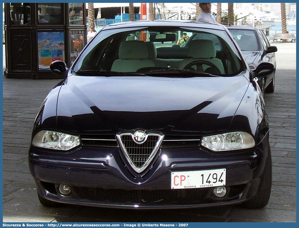 CP 1494
Corpo delle Capitanerie di Porto
Guardia Costiera 
Alfa Romeo 156 I serie
Parole chiave: CP;C.P.;GC;G.C.;Guardia;Costiera;Capitaneria;di;Porto;Alfa;Romeo;156;CP