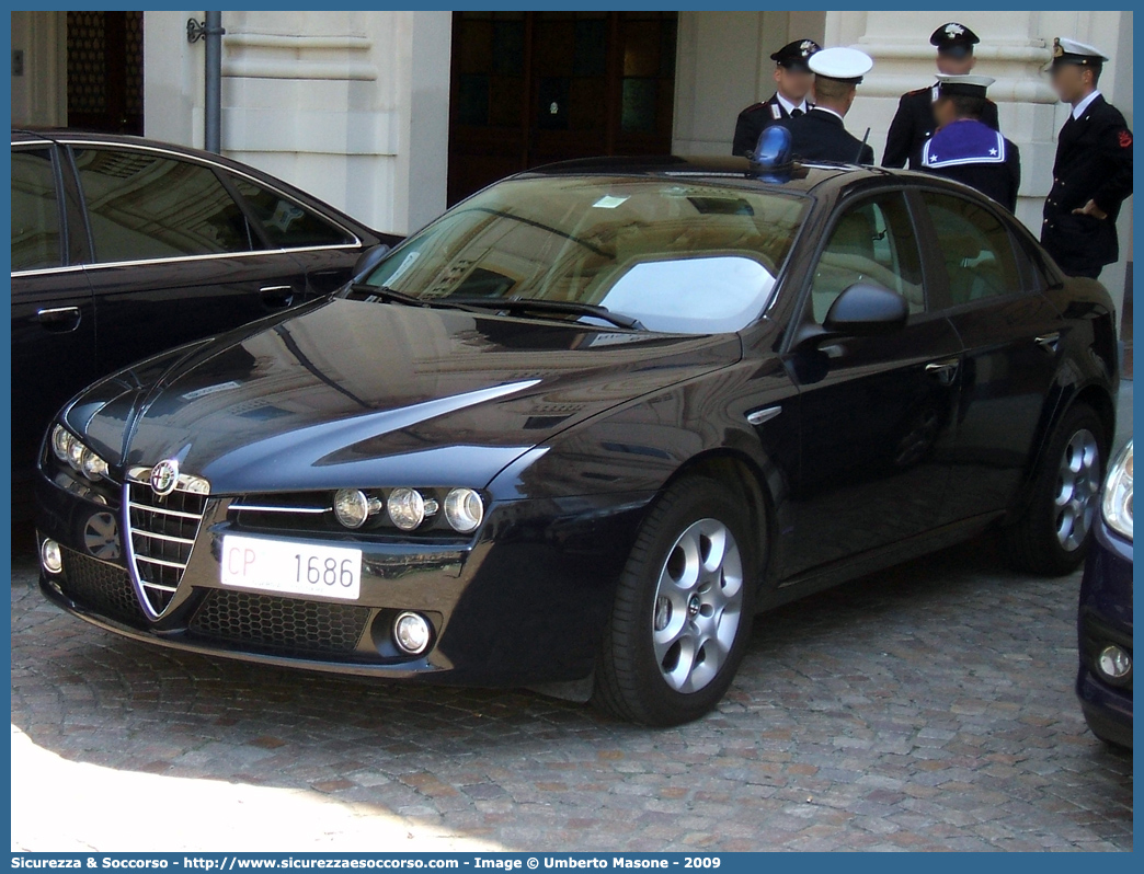 CP 1686
Corpo delle Capitanerie di Porto
Guardia Costiera 
Alfa Romeo 159
Parole chiave: CP;GC;C.P.;G.C.;Guardia Costiera;Capitaneria;di;Porto;Alfa;Romeo;159;1686