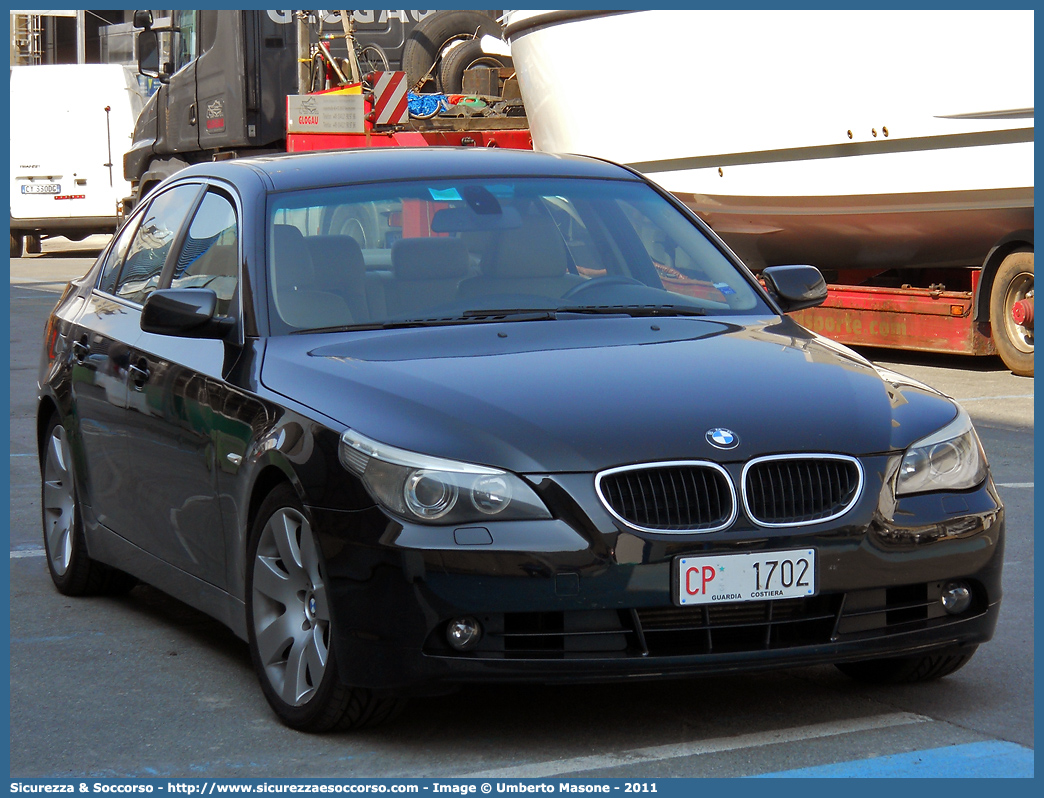 CP 1702
Corpo delle Capitanerie di Porto
Guardia Costiera 
BMW Serie 5 E60
Parole chiave: Guardia Costiera;Capitaneria di Porto;BMW Serie 5 E60